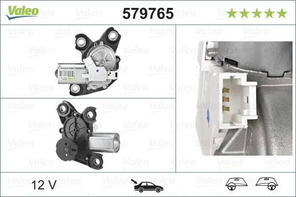 Stikla tīrītāju motors Valeo 579765