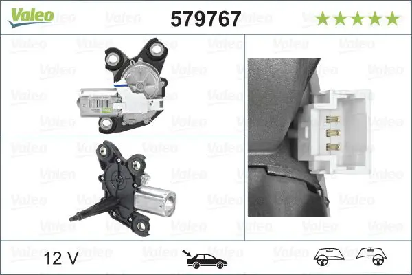 Stikla tīrītāju motors Valeo 579767