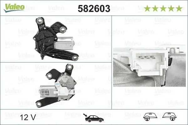 Stikla tīrītāju motors Valeo 582603