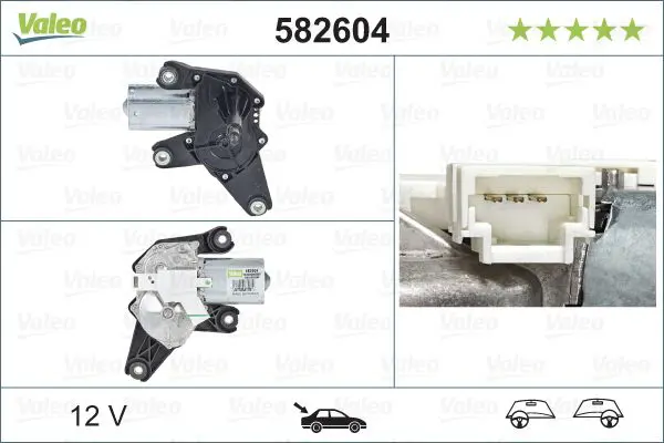 Stikla tīrītāju motors Valeo 582604