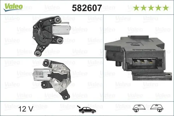 Stikla tīrītāju motors Valeo 582607