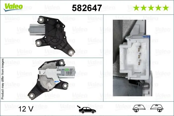 Stikla tīrītāju motors Valeo 582647