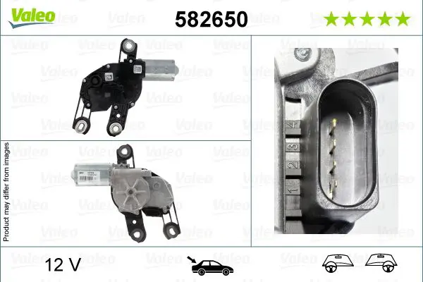 Stikla tīrītāju motors Valeo 582650