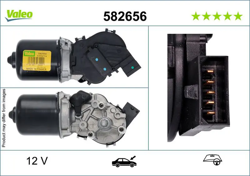 Stikla tīrītāju motors Valeo 582656