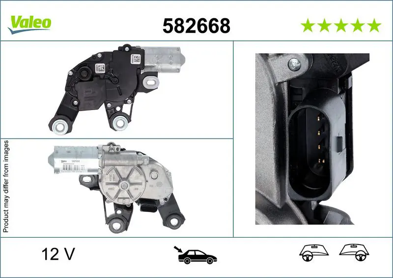 Stikla tīrītāju motors Valeo 582668