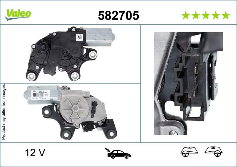 Stikla tīrītāju motors Valeo 582705