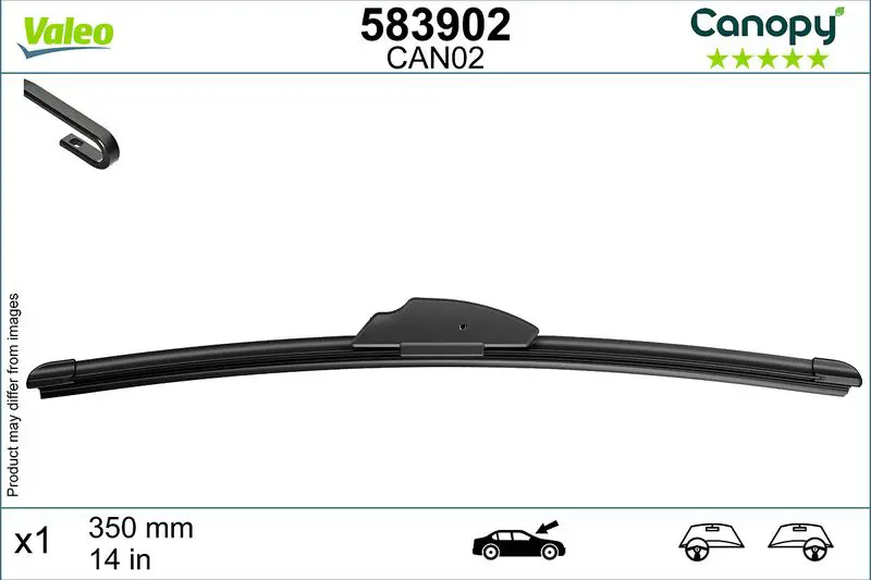 Stikla tīrītāja slotiņa Valeo 583902