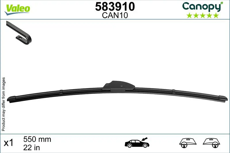 Stikla tīrītāja slotiņa Valeo 583910