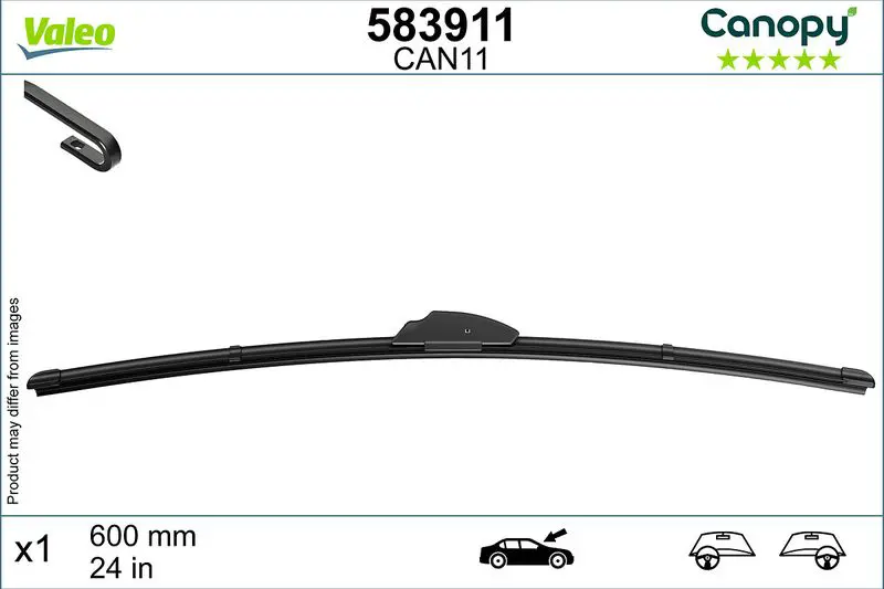 Stikla tīrītāja slotiņa Valeo 583911