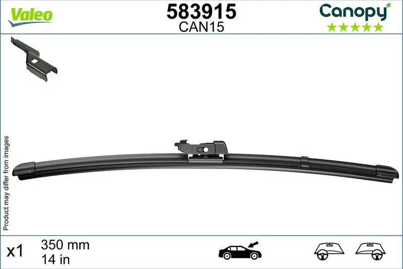 Stikla tīrītāja slotiņa Valeo 583915
