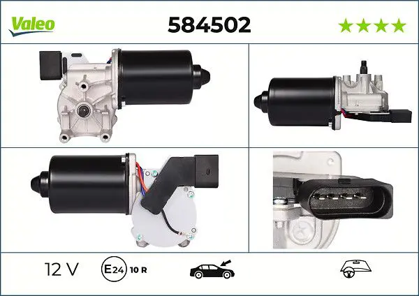 Stikla tīrītāju motors Valeo 584502