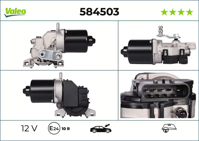 Stikla tīrītāju motors Valeo 584503