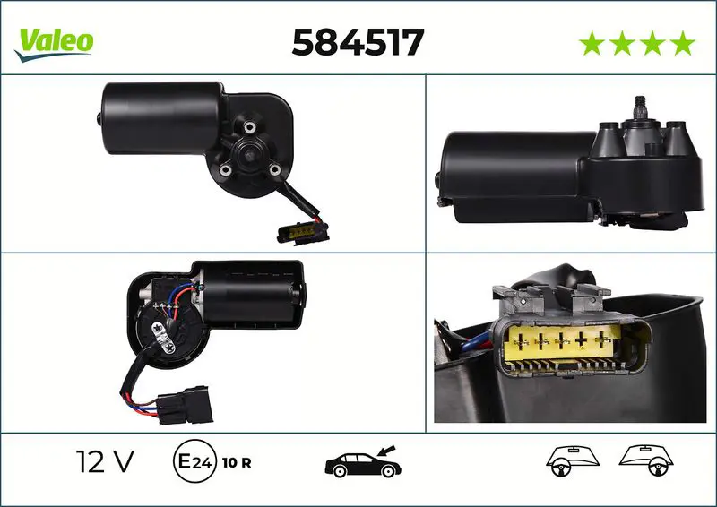 Stikla tīrītāju motors Valeo 584517