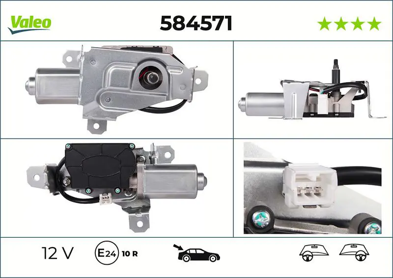 Stikla tīrītāju motors Valeo 584571