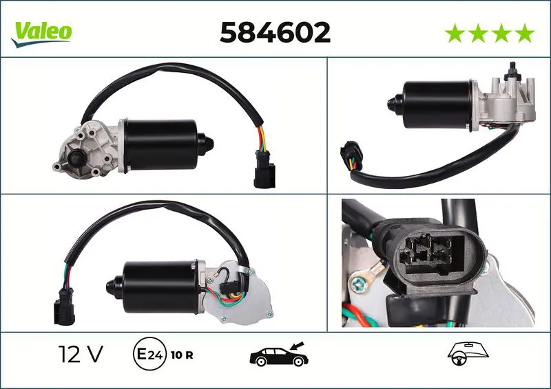 Stikla tīrītāju motors Valeo 584602