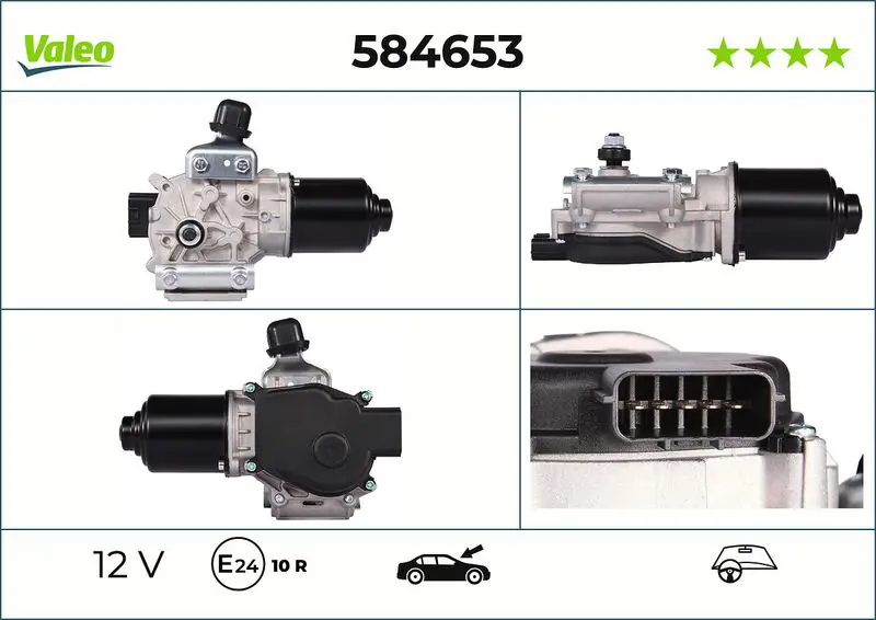 Stikla tīrītāju motors Valeo 584653