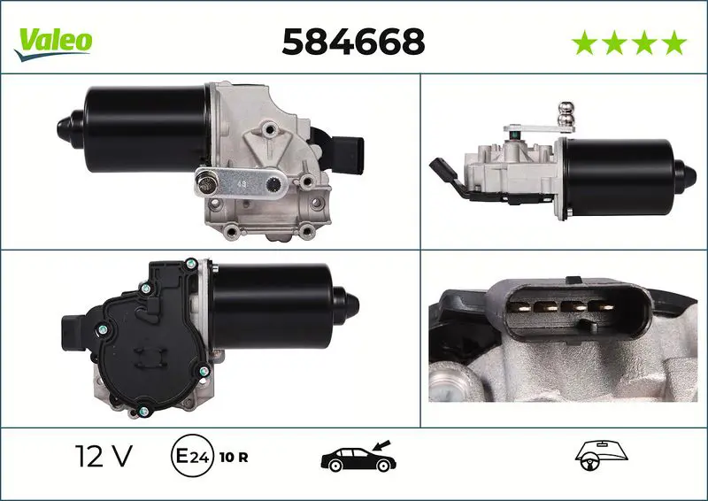 Stikla tīrītāju motors Valeo 584668