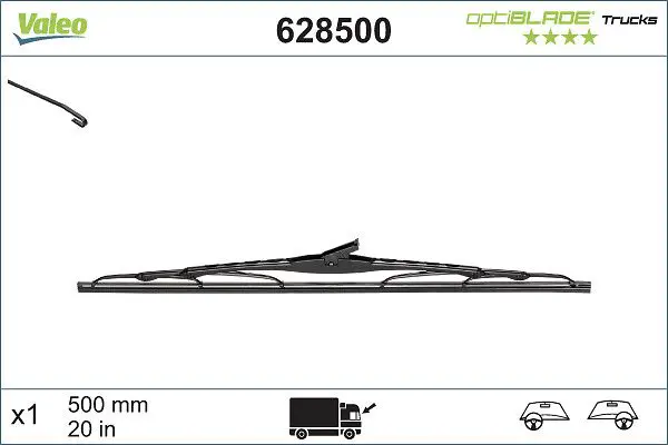 Stikla tīrītāja slotiņa Valeo 628500