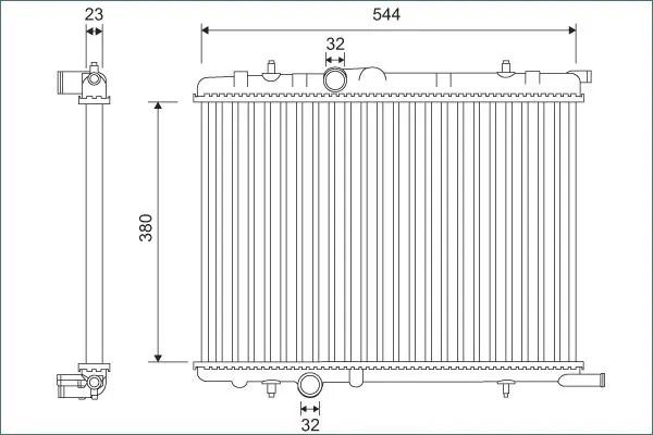 Radiators, Motora dzesēšanas sistēma Valeo 701124