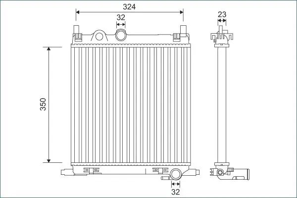 Radiators, Motora dzesēšanas sistēma Valeo 701128