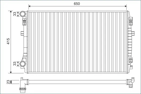 Radiators, Motora dzesēšanas sistēma Valeo 701129