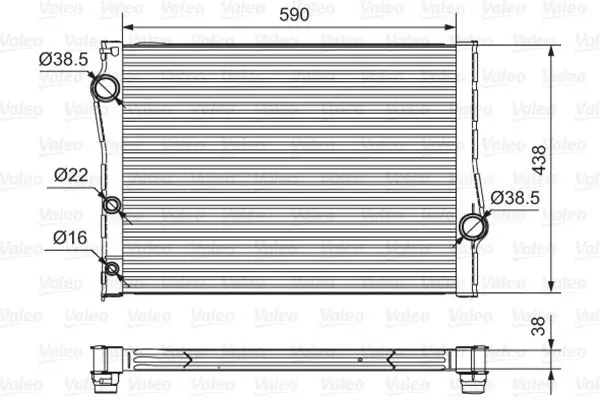 Radiators, Motora dzesēšanas sistēma Valeo 701549