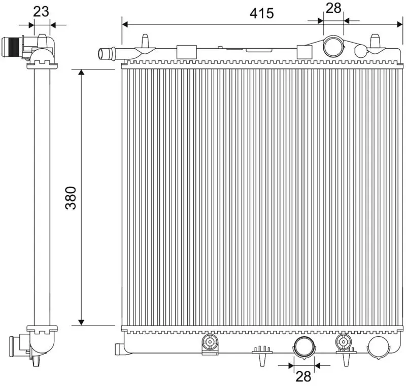 Radiators, Motora dzesēšanas sistēma Valeo 701897