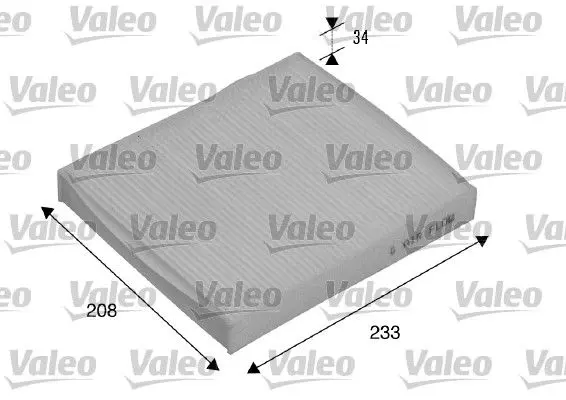 Filtrs, Salona telpas gaiss Valeo 715510