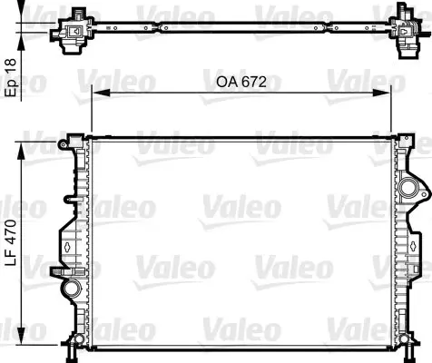 Radiators, Motora dzesēšanas sistēma Valeo 735373