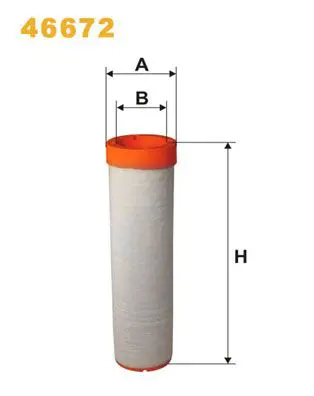Sekundārā gaisa filtrs WIX 46672