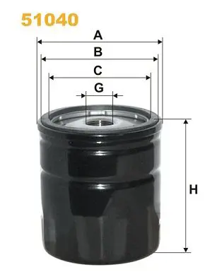 Eļļas filtrs WIX 51040