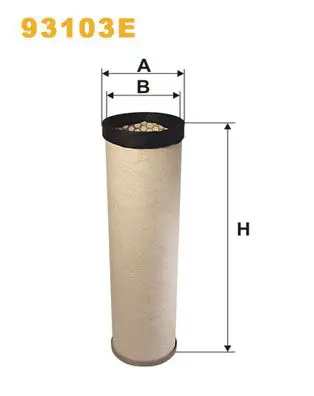 Sekundārā gaisa filtrs WIX 93103E