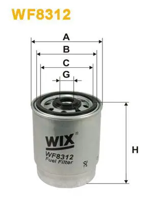 Degvielas filtrs WIX WF8312