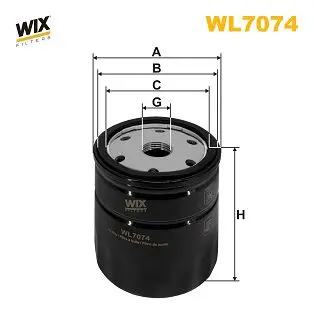 Eļļas filtrs WIX WL7074