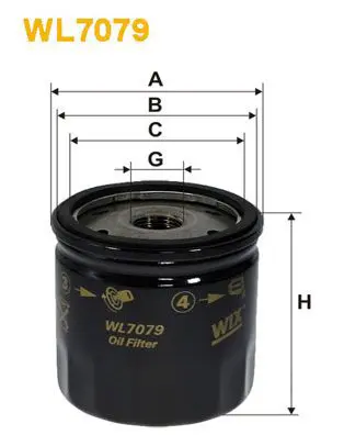 Eļļas filtrs WIX WL7079