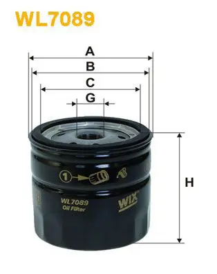 Eļļas filtrs WIX WL7089
