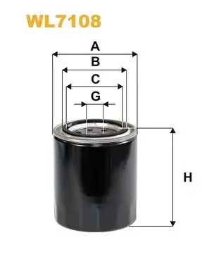 Eļļas filtrs WIX WL7108