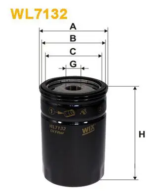 Eļļas filtrs WIX WL7132