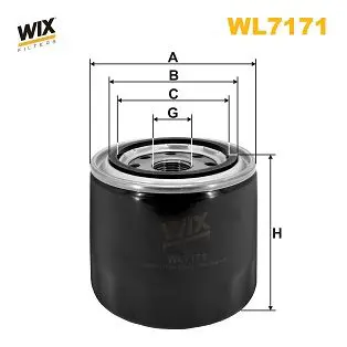 Eļļas filtrs WIX WL7171