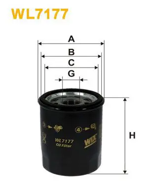 Eļļas filtrs WIX WL7177