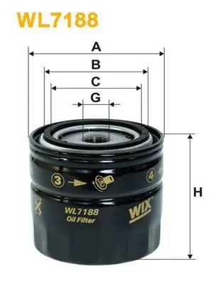 Eļļas filtrs WIX WL7188