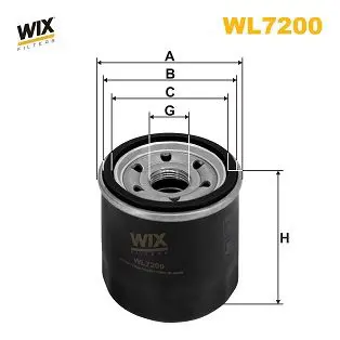 Eļļas filtrs WIX WL7200