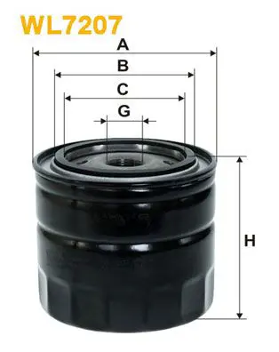 Eļļas filtrs WIX WL7207