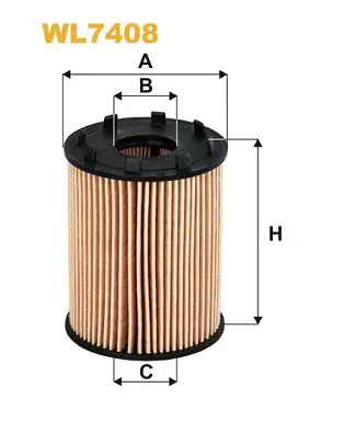Eļļas filtrs WIX WL7408