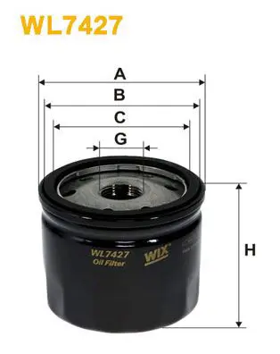Eļļas filtrs WIX WL7427
