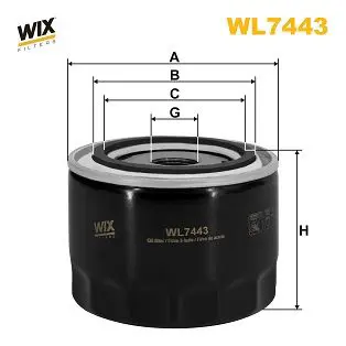 Eļļas filtrs WIX WL7443