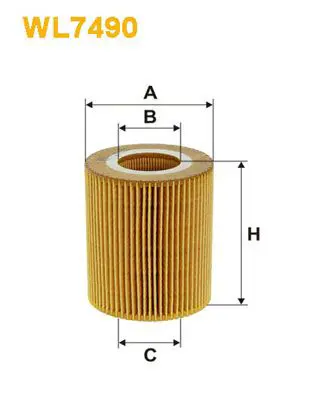 Eļļas filtrs WIX WL7490