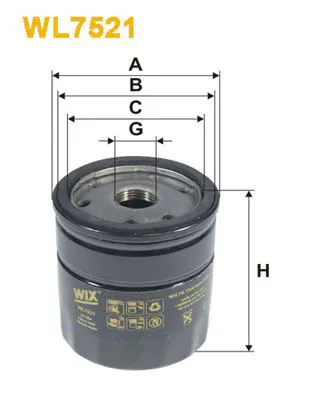 Eļļas filtrs WIX WL7521