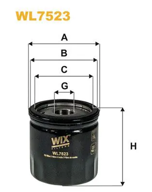 Eļļas filtrs WIX WL7523