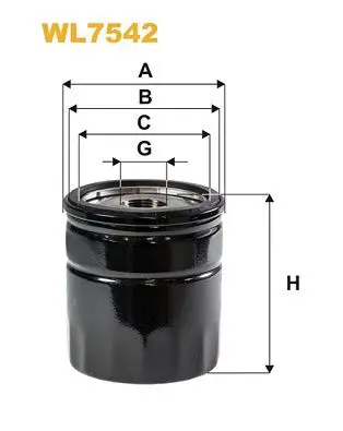 Eļļas filtrs WIX WL7542